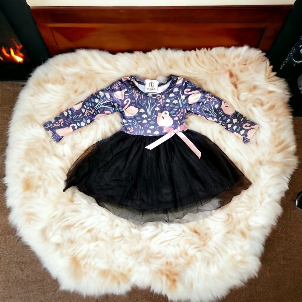 Swan Tulle Holiday Dress