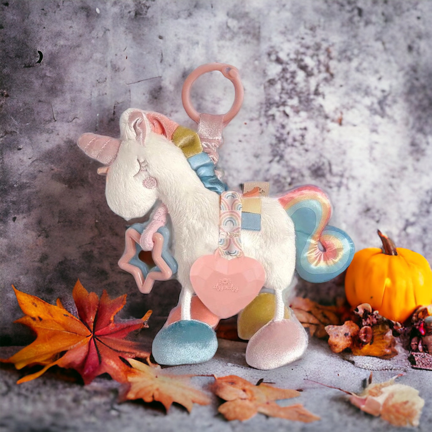 Link & Love Unicorn Activity Plush and Teether