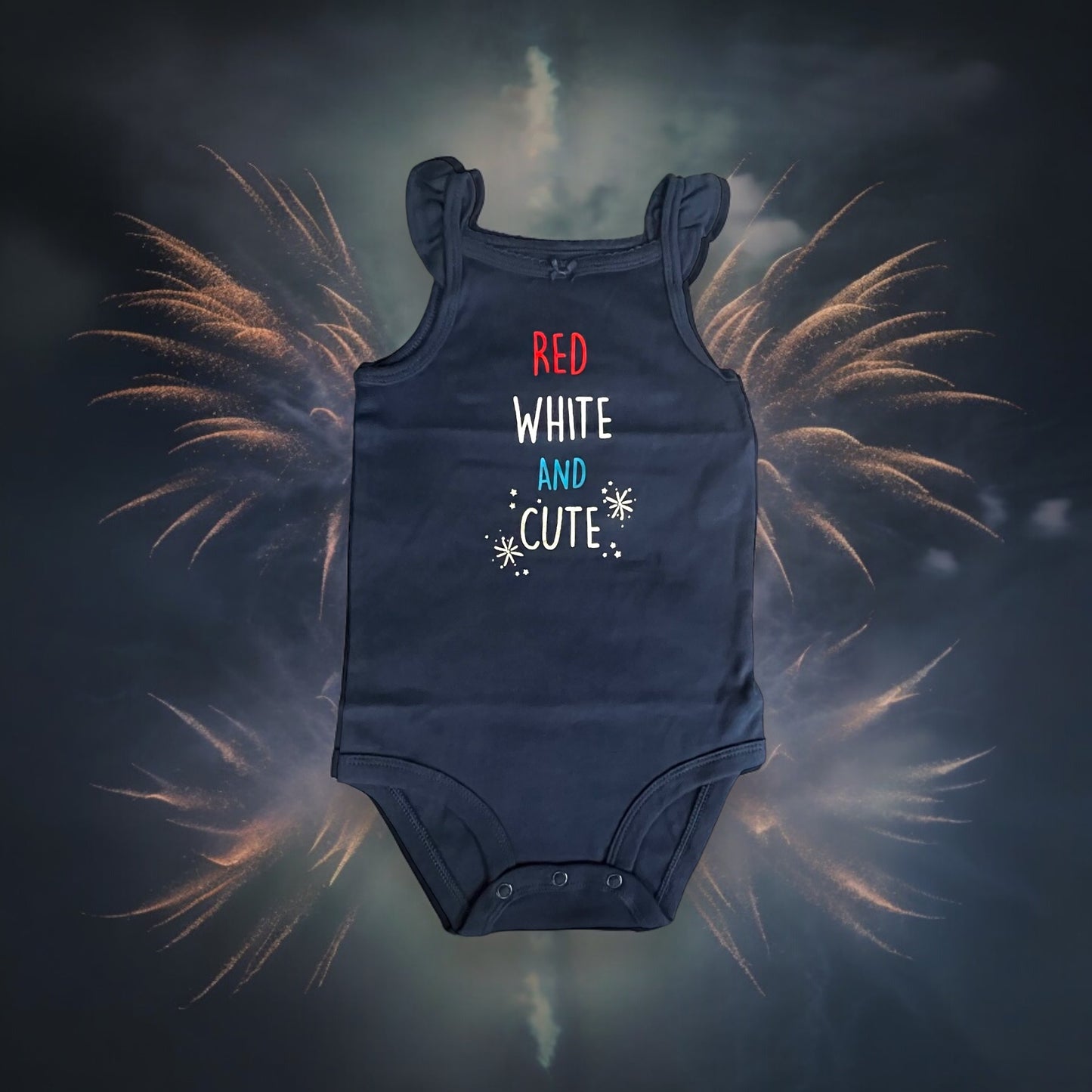 Red White & Cute Onesie