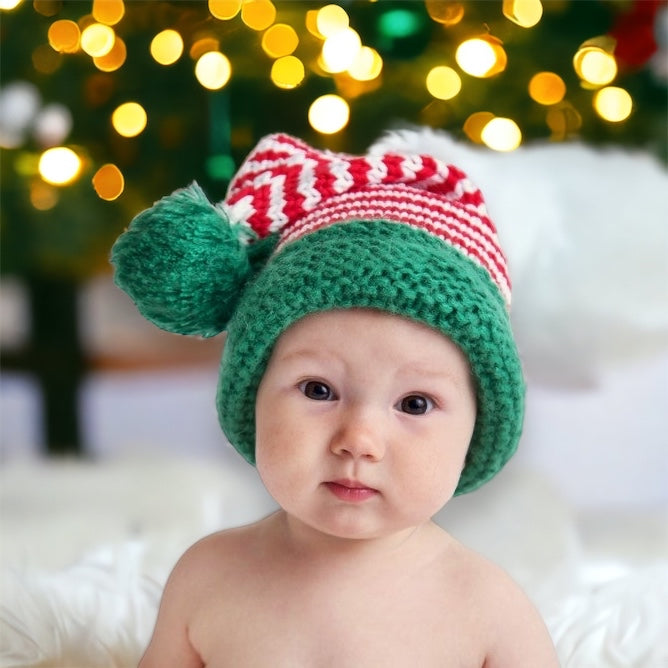 Santa Candy Stripe Stocking Hat