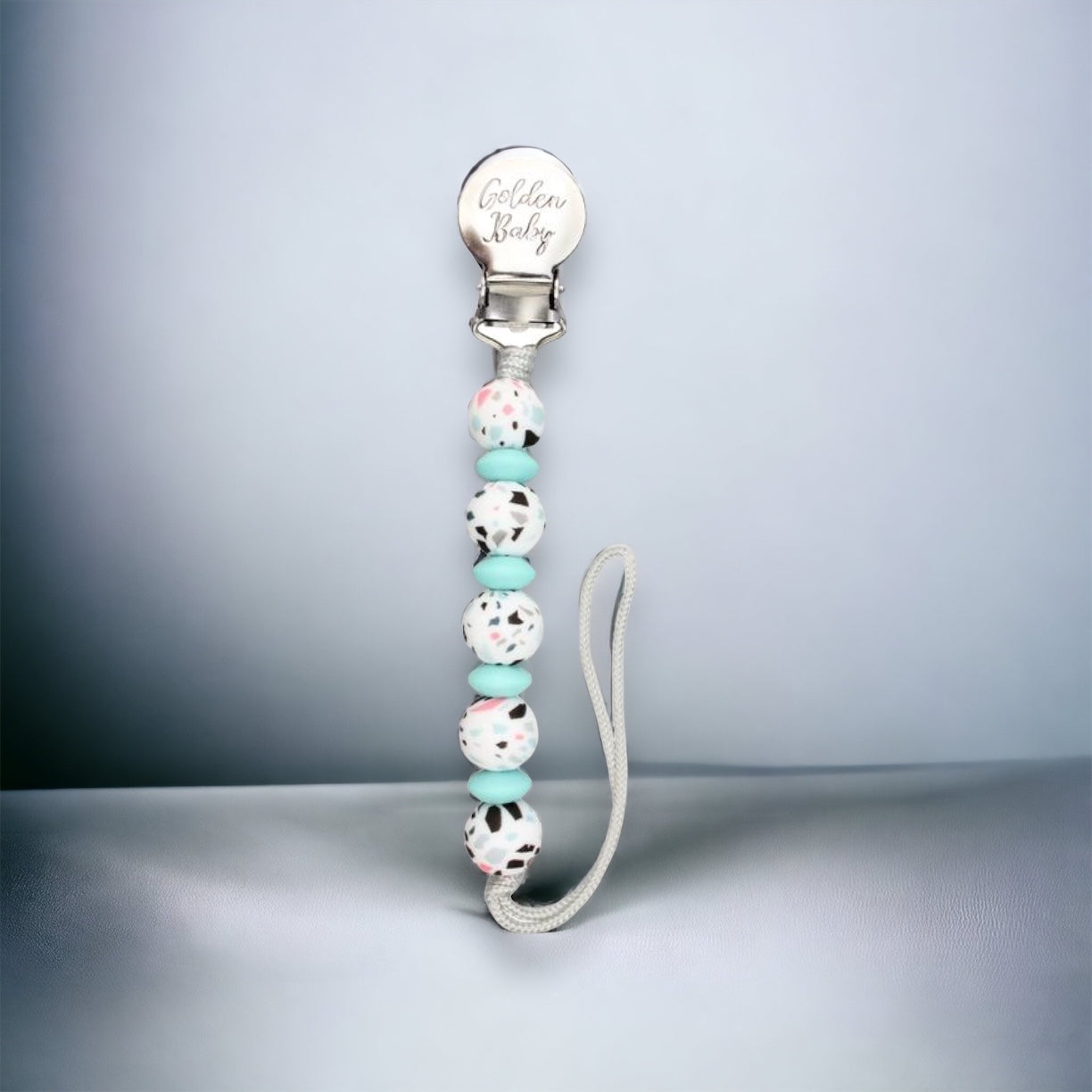 Terrazo Pacifier Clip