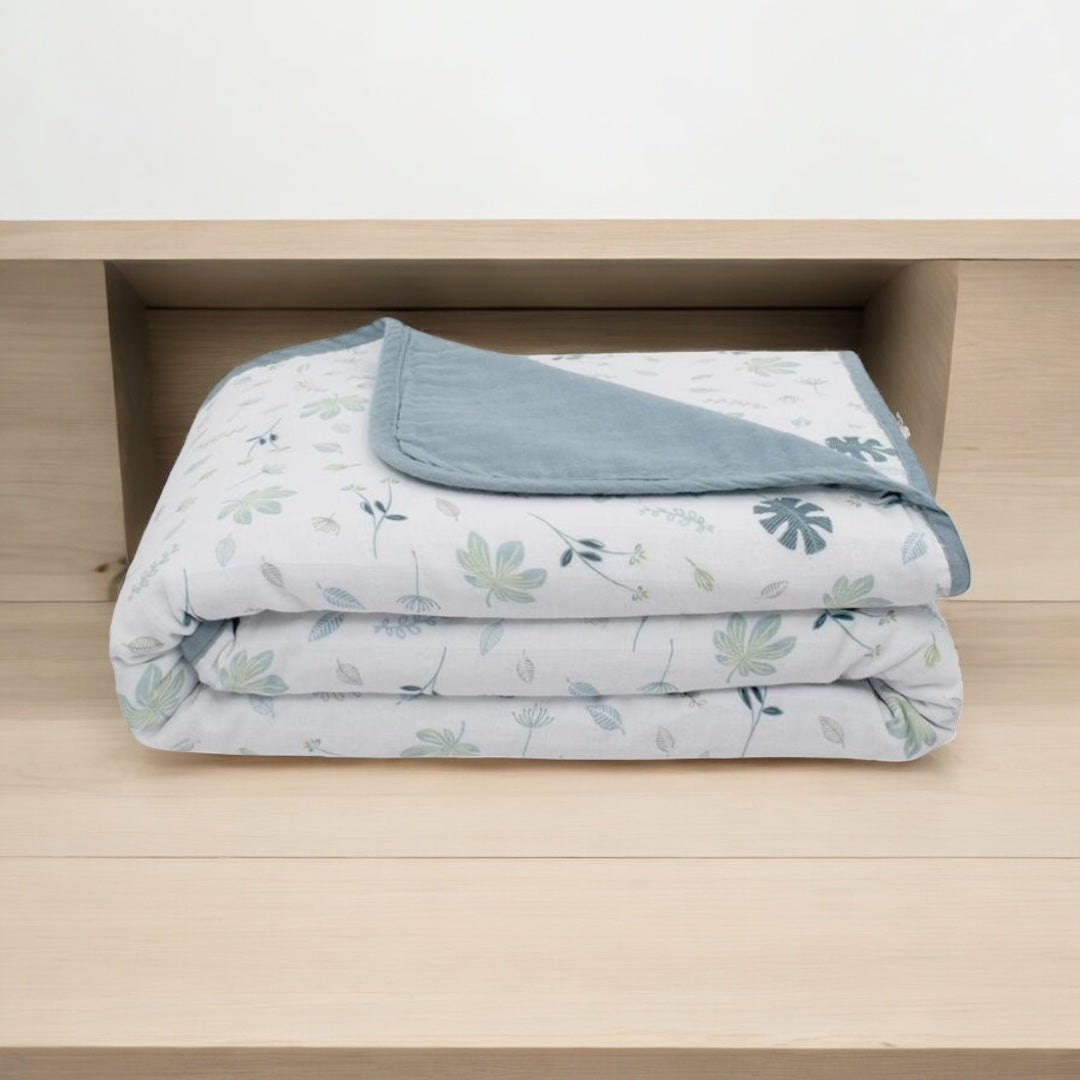 Organic Muslin Blanket (banana leaf)