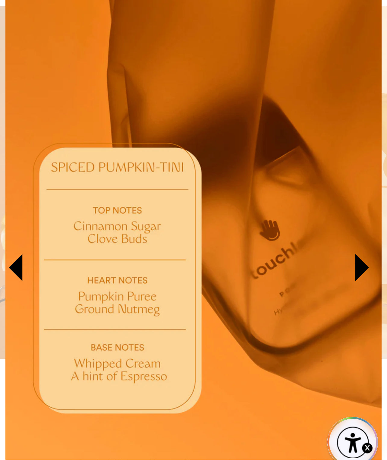 Limited Edition Touchland Power Mist Spiced Pumpkin - Tini Hand Sanitizer