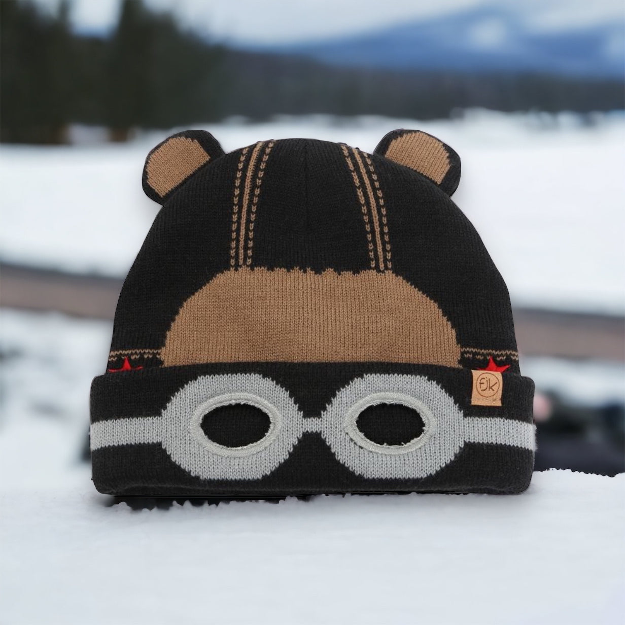 Beanie Black Bear