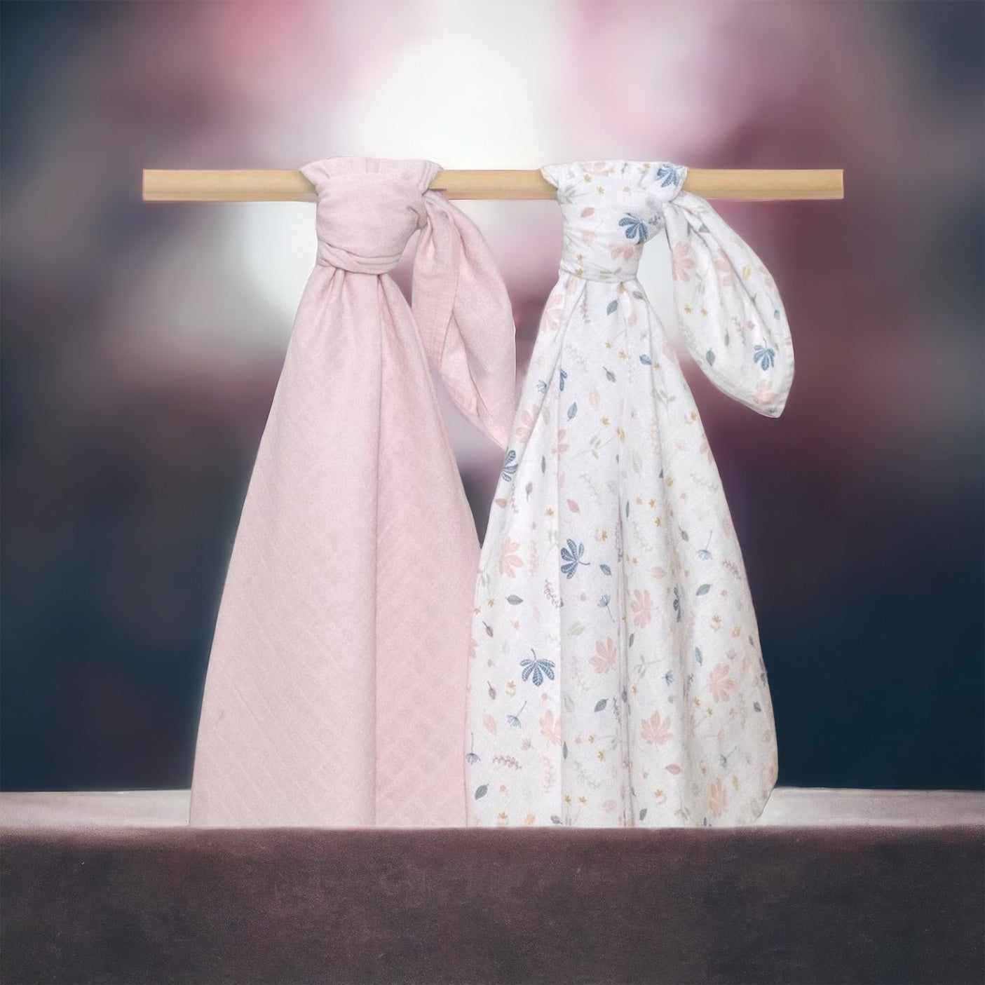 Organic Muslin 2pk Swaddle (botanical)