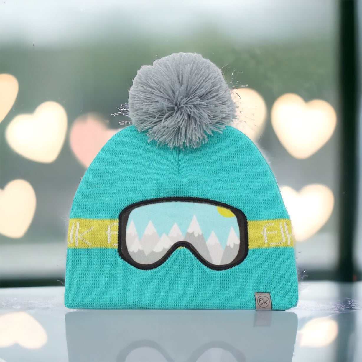 Beanie Ski Goggles Teal