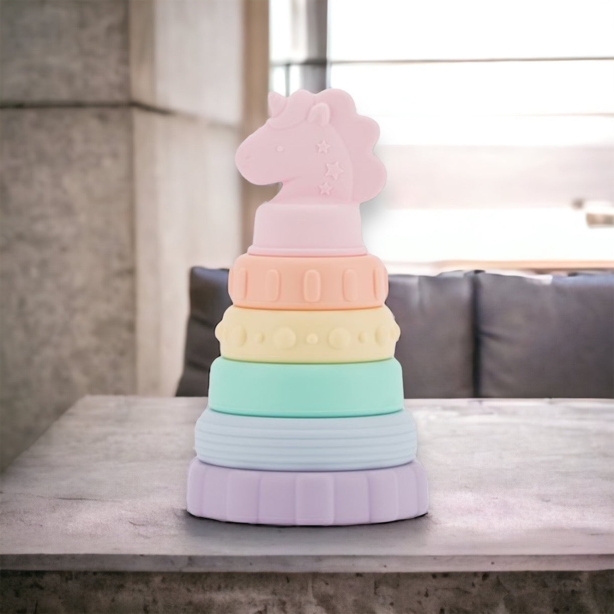Itzy Stacker Unicorn Learning Toy