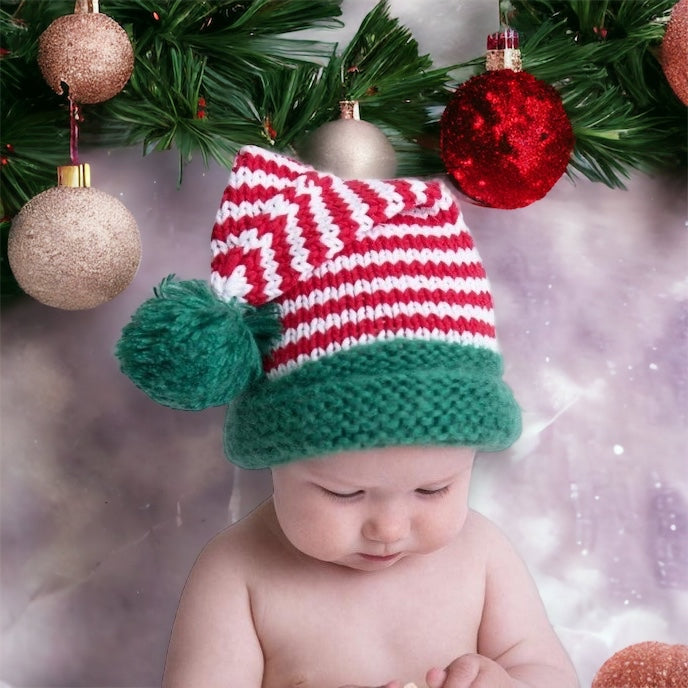 Santa Candy Stripe Stocking Hat