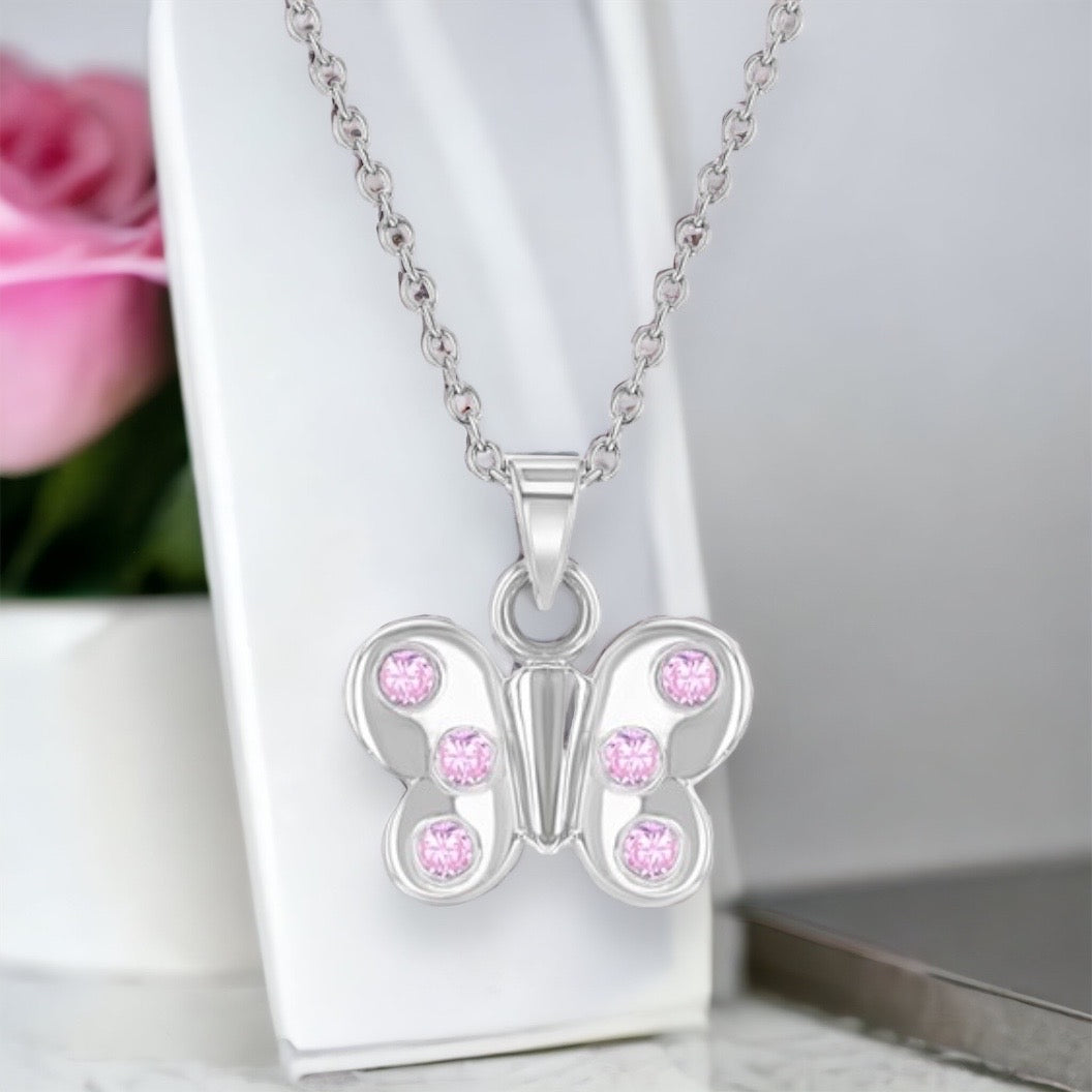 Fluttering Butterfly Necklace