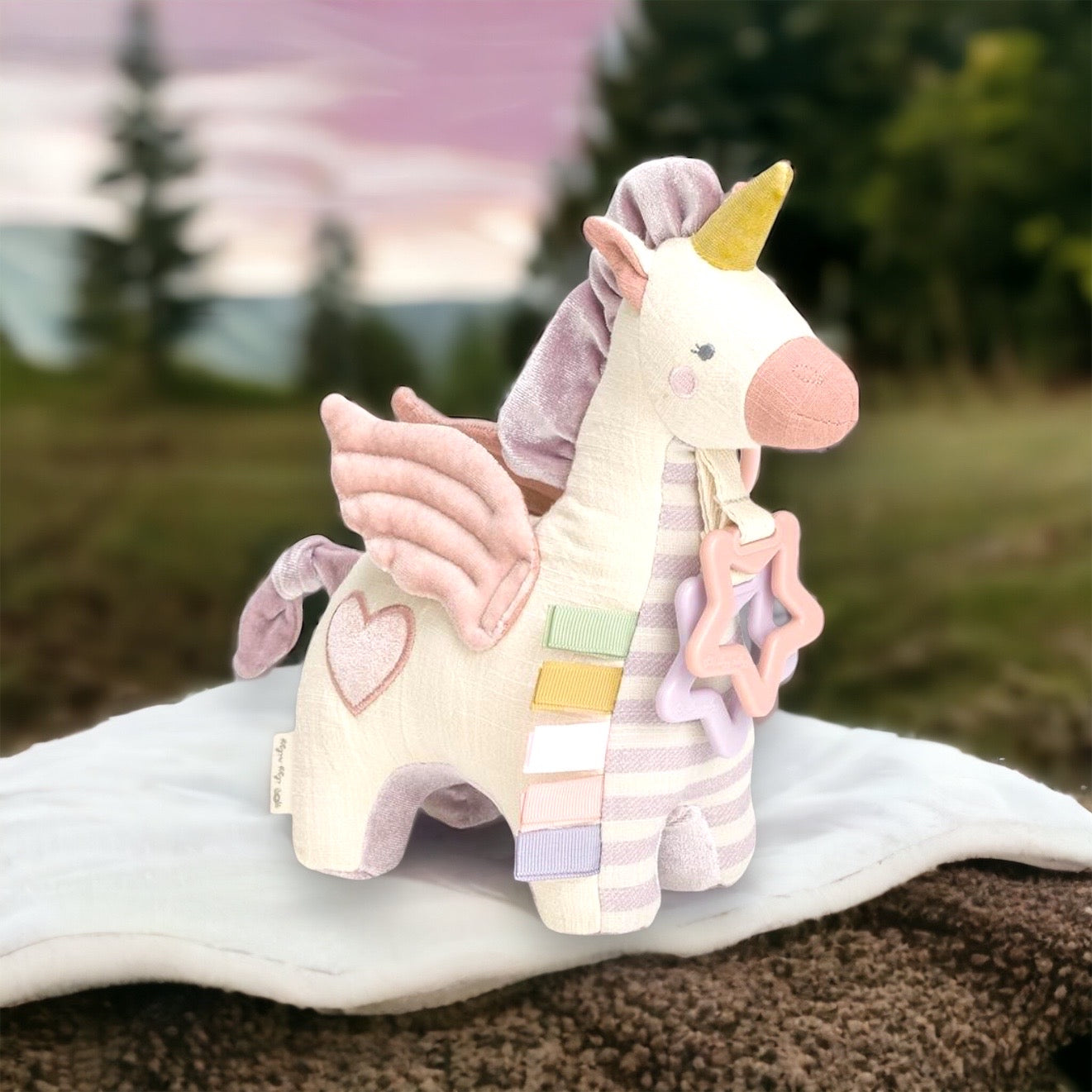 Link & Love Pegasus Activity Plush & Teether