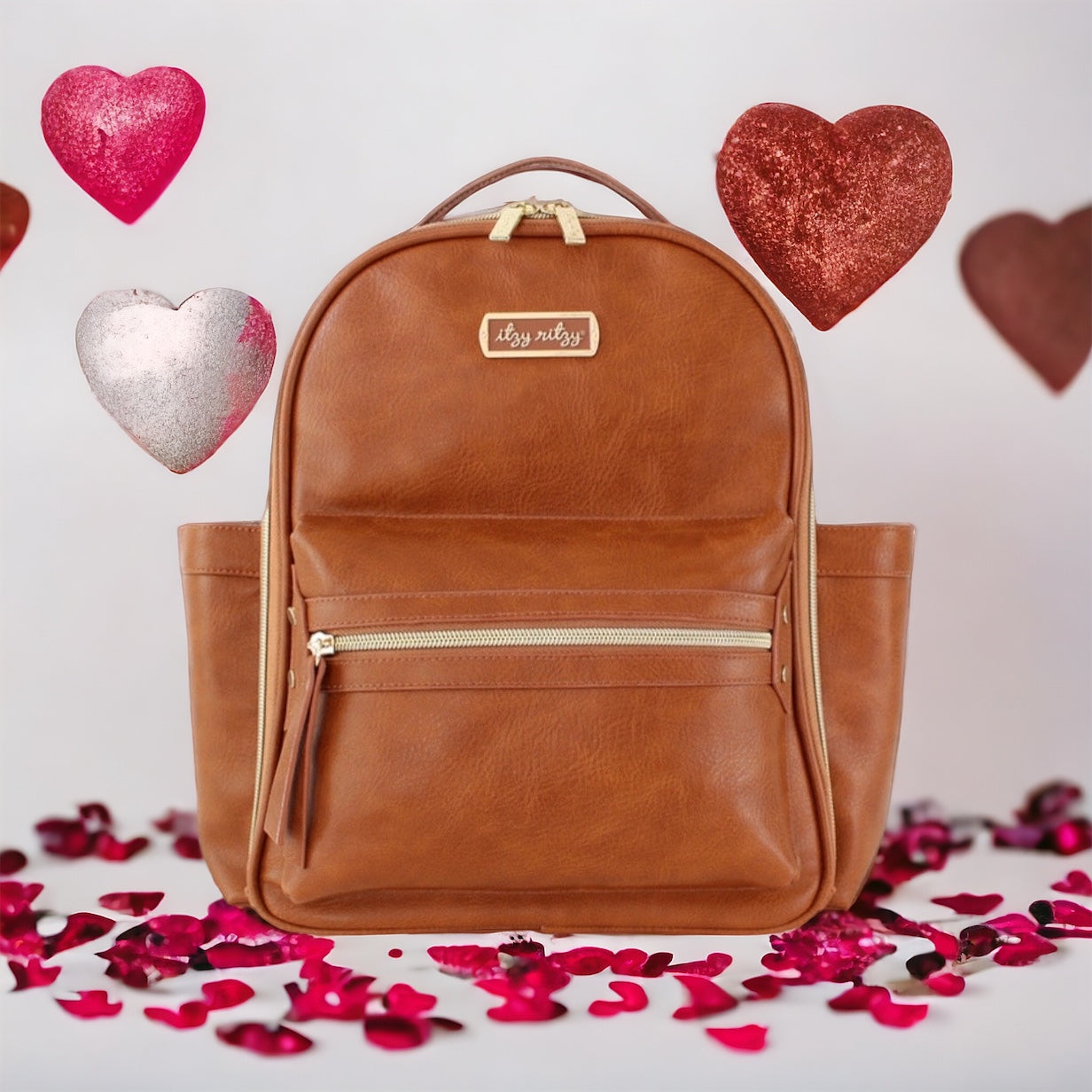 Mini Diaper Bag Backpack (Cognac)