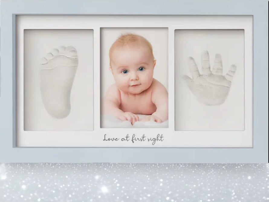 Baby Handprint, Footprint Keepsake Duo Frame Kit