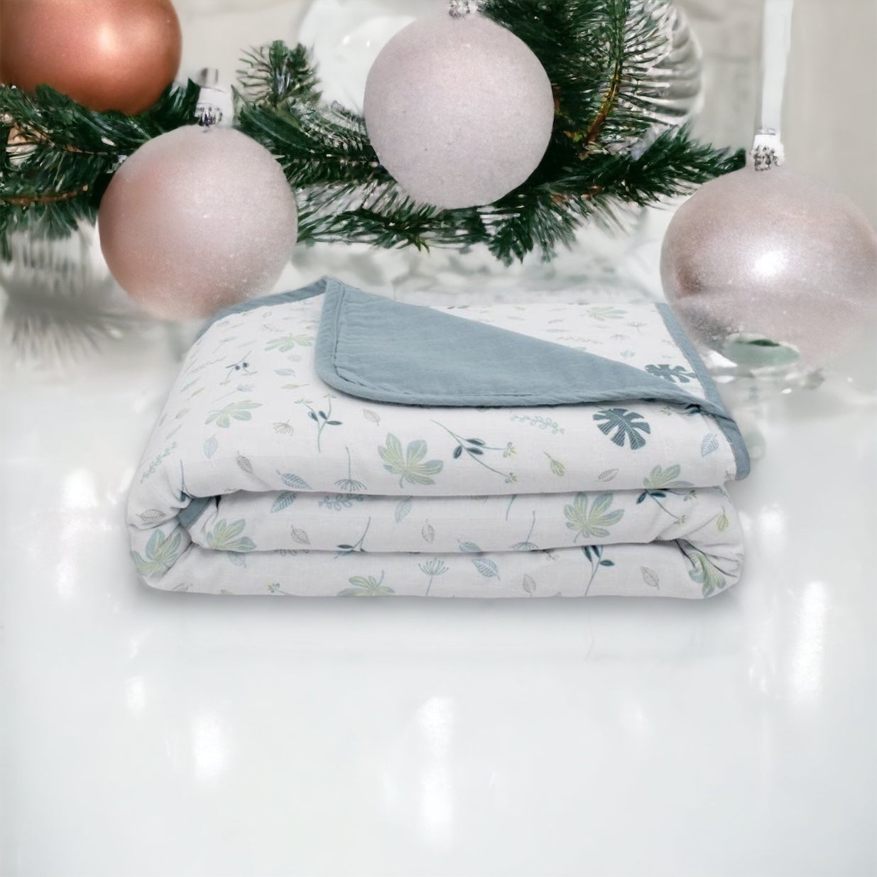 Organic Muslin Blanket (banana leaf)