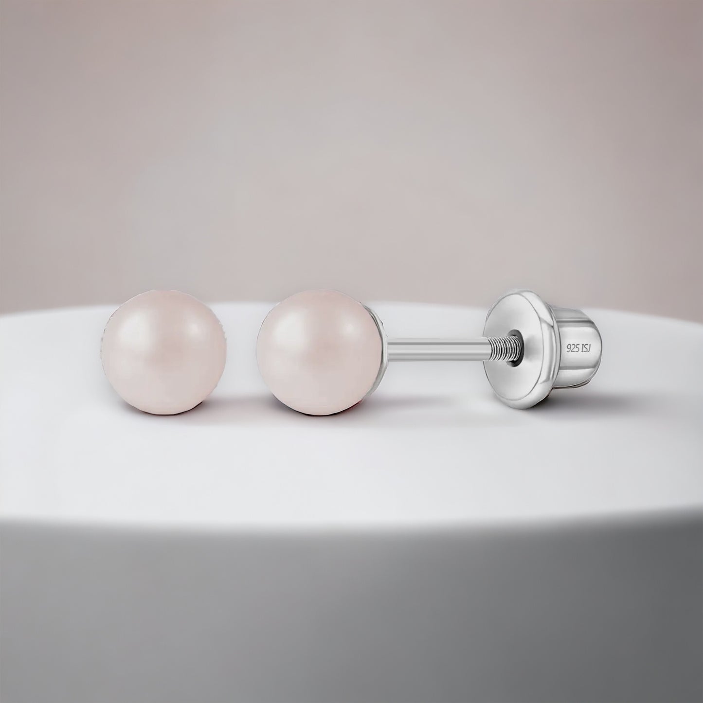 Pink Pearl Earrings