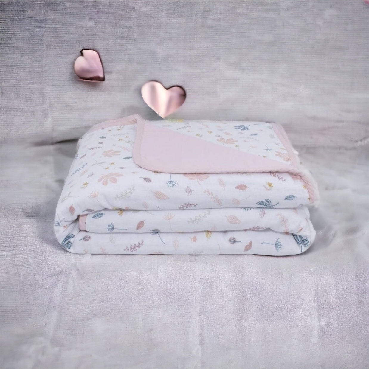 Organic Muslin Blanket (botanical)