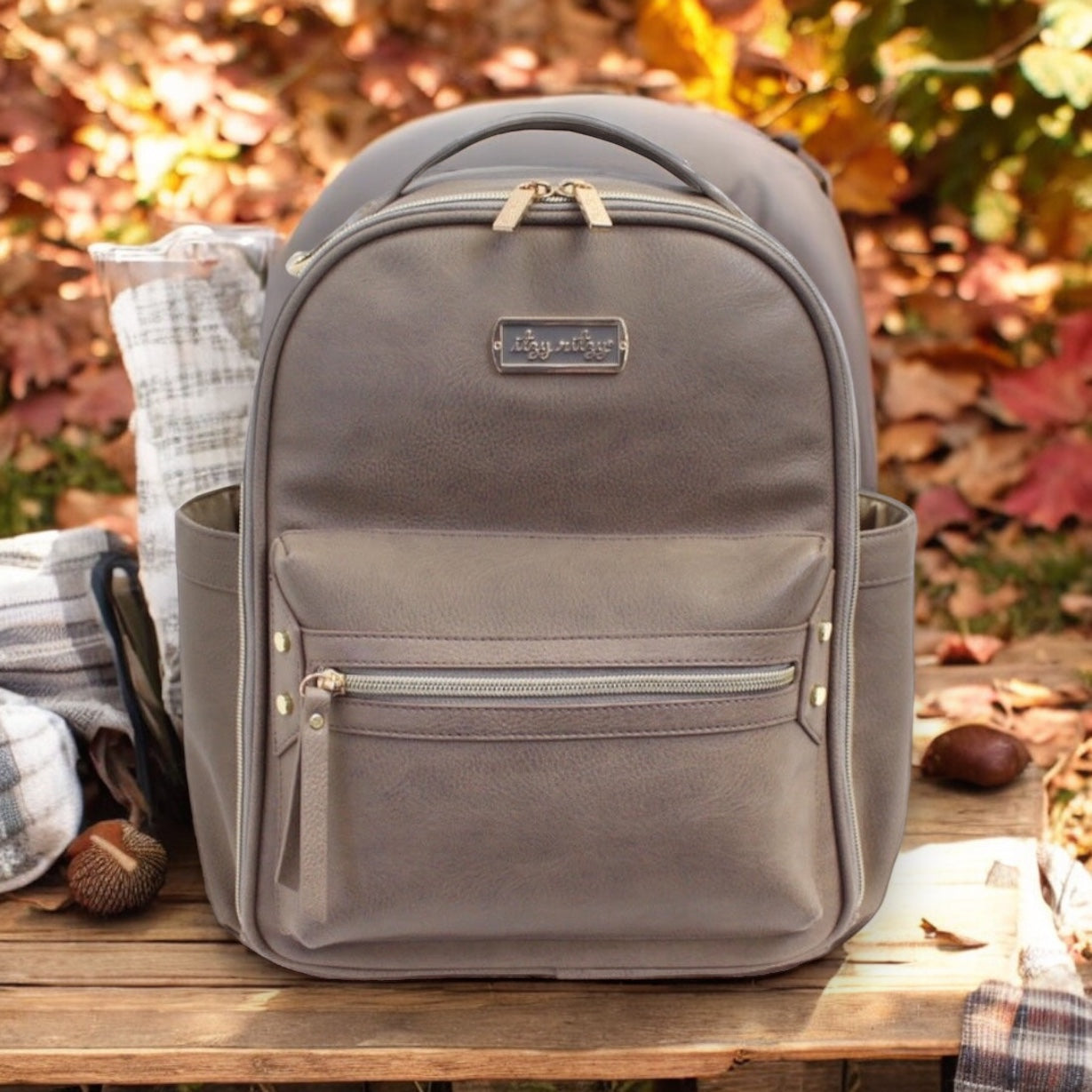 Mini Diaper Bag Backpack (taupe)