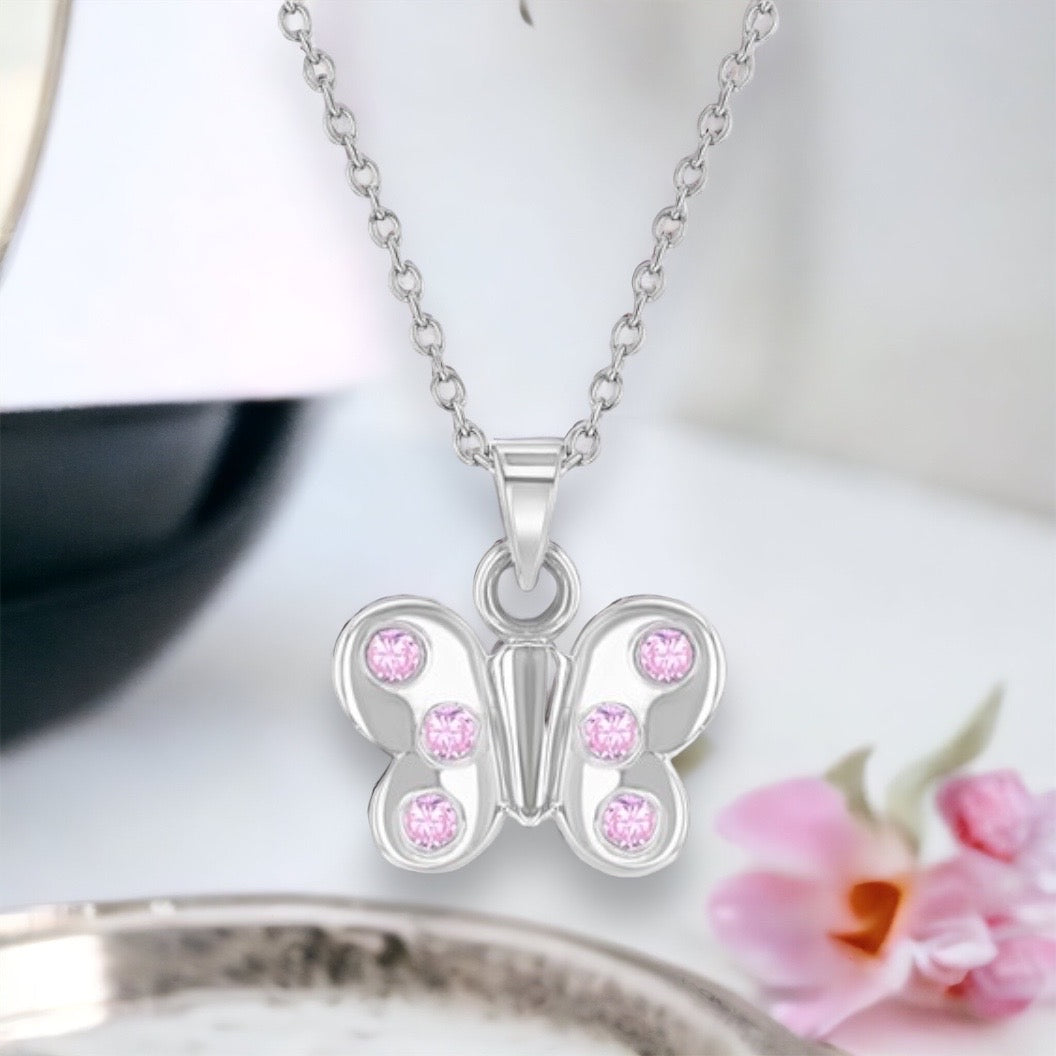 Fluttering Butterfly Necklace