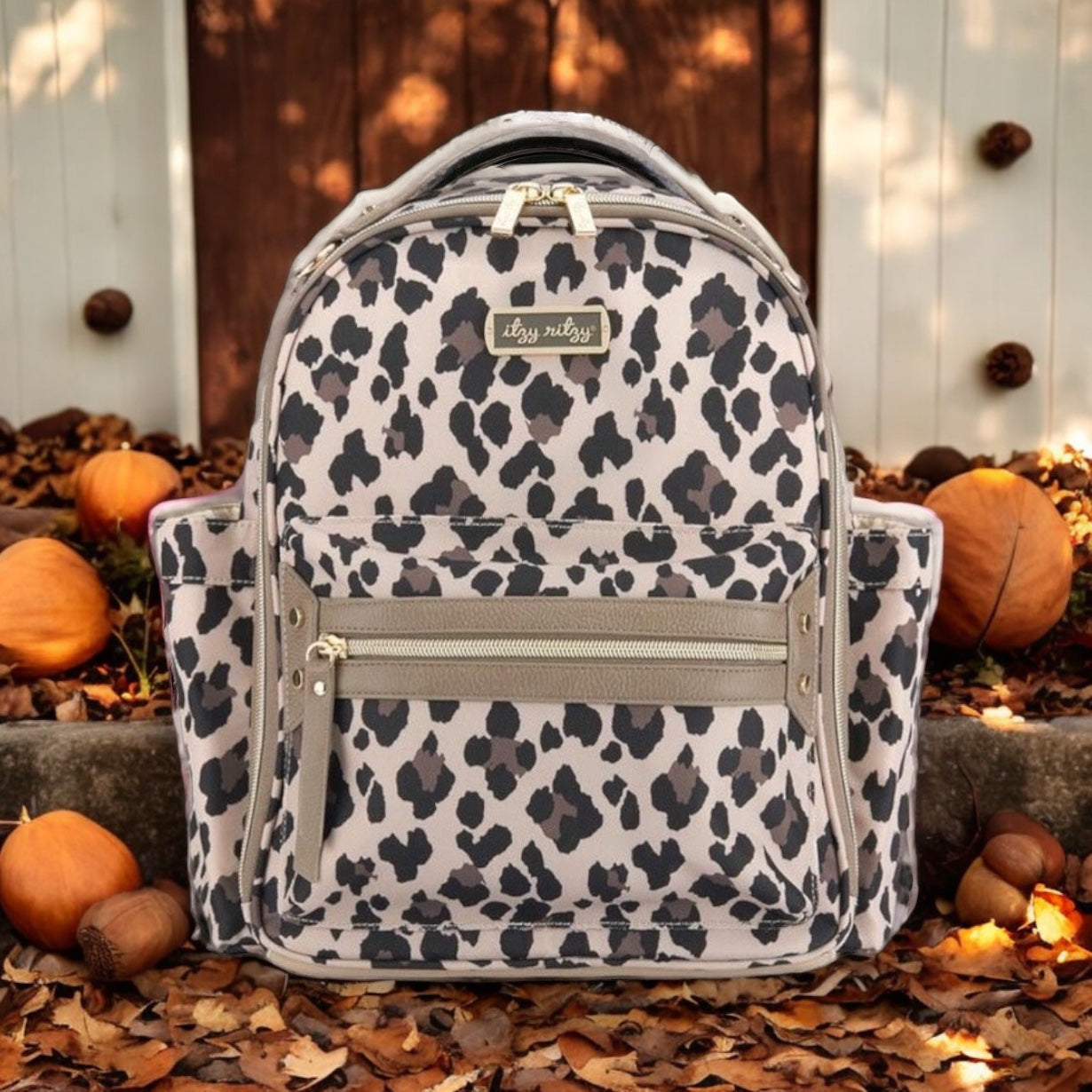 Mini Diaper Bag Backpack (Leopard)