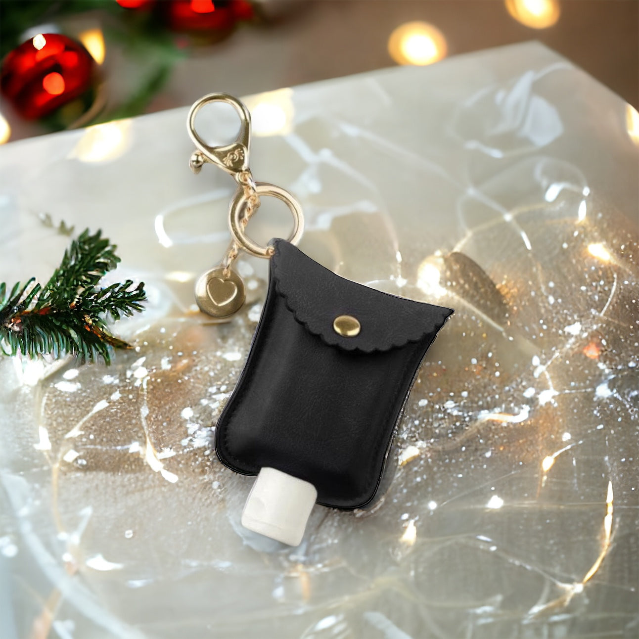 Cute ‘n Clean Hand Sanitizer Keychain (black)