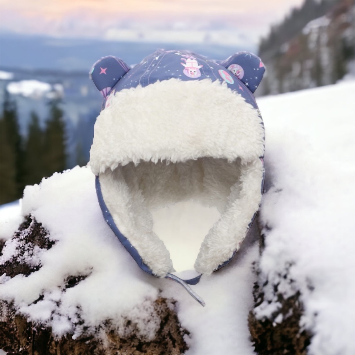 Trapper Hat Unicorn Indigo