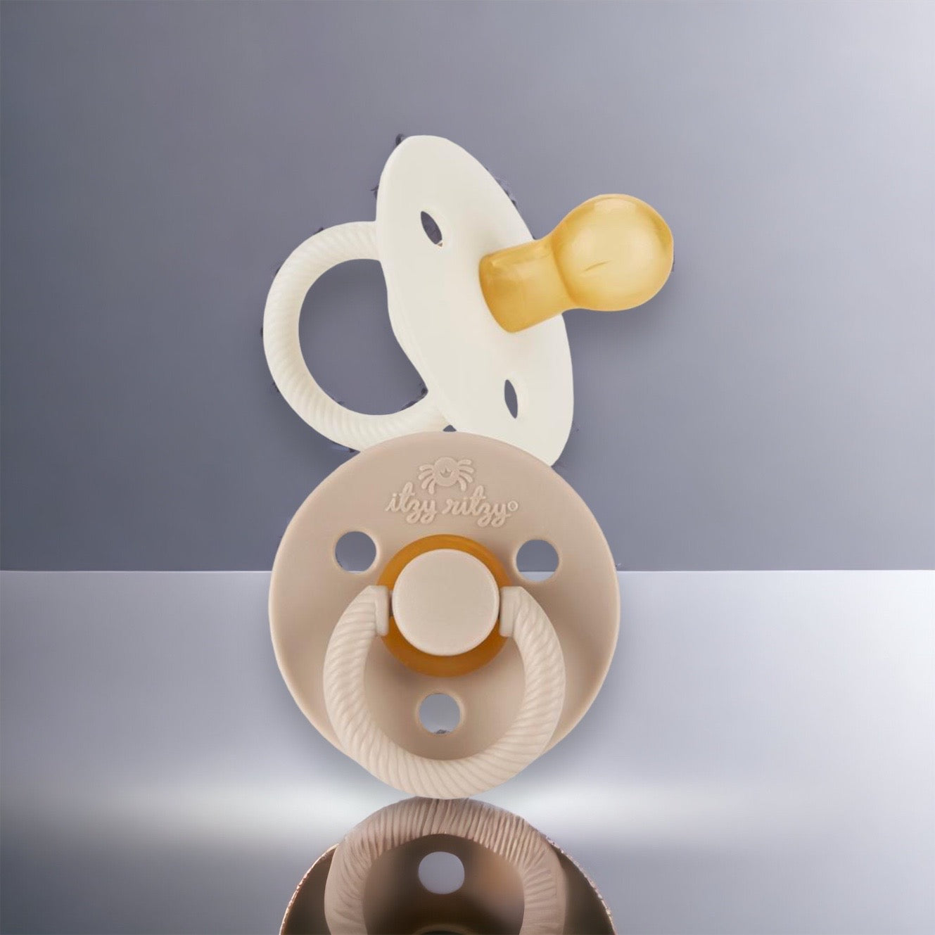 2pk Itzy Soother Natural Rubber Pacifier (neutral)