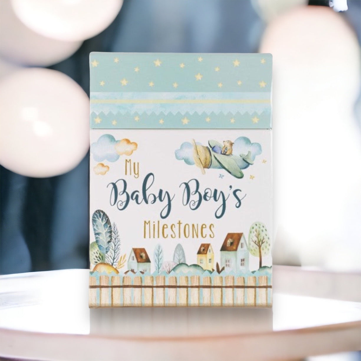 Baby Boy Milestone Cards