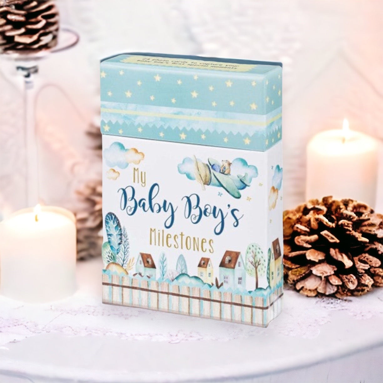 Baby Boy Milestone Cards