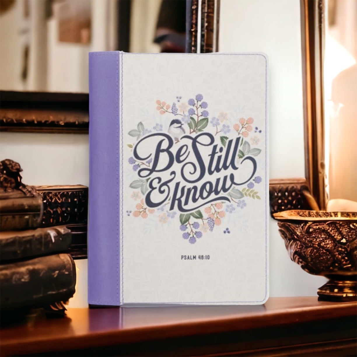 Be Still and Know Journal Purple