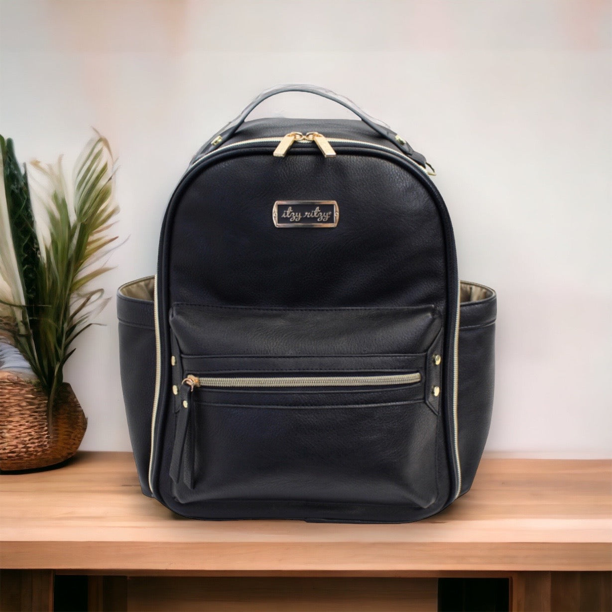 Mini Diaper Bag (Backpack Black)