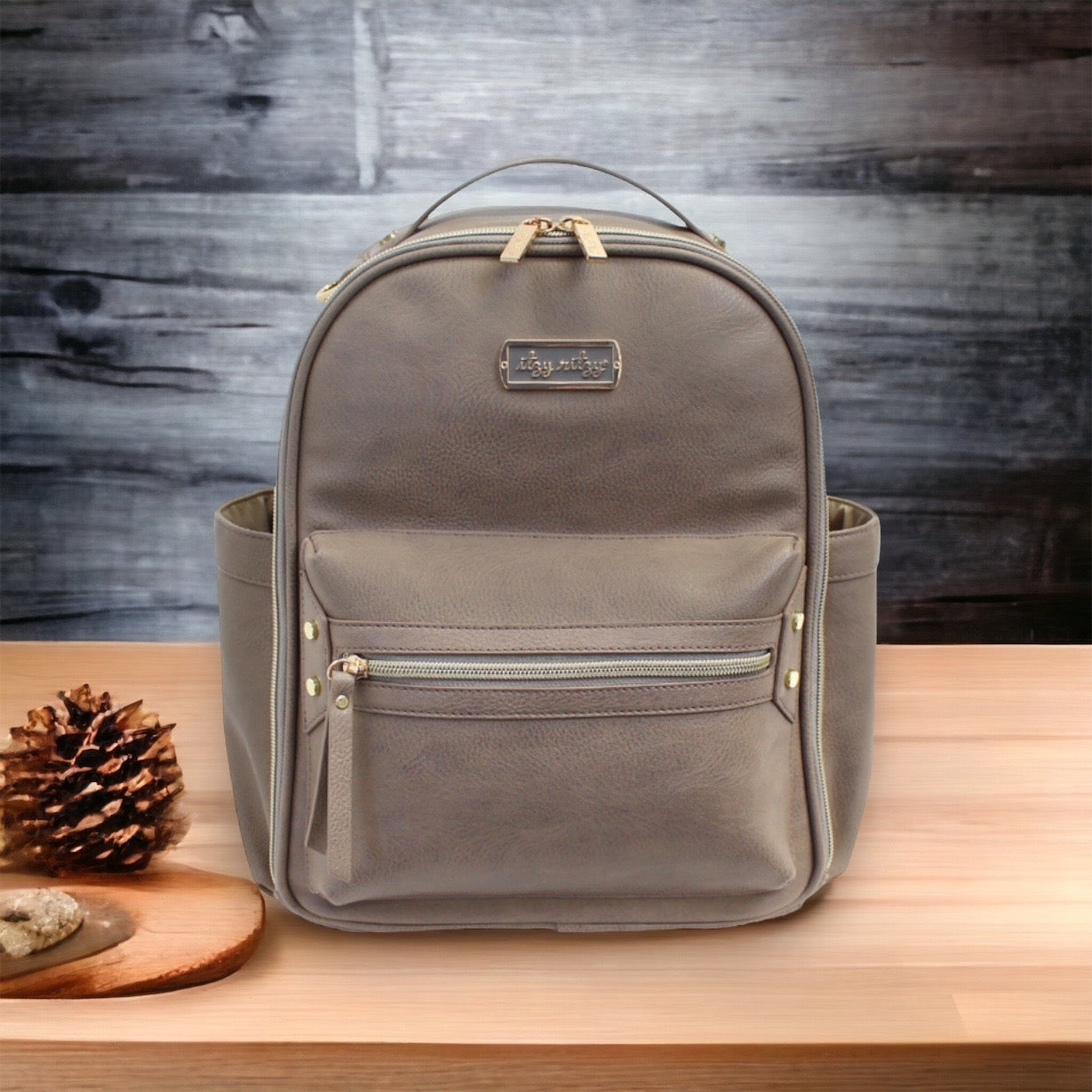 Mini Diaper Bag Backpack (taupe)
