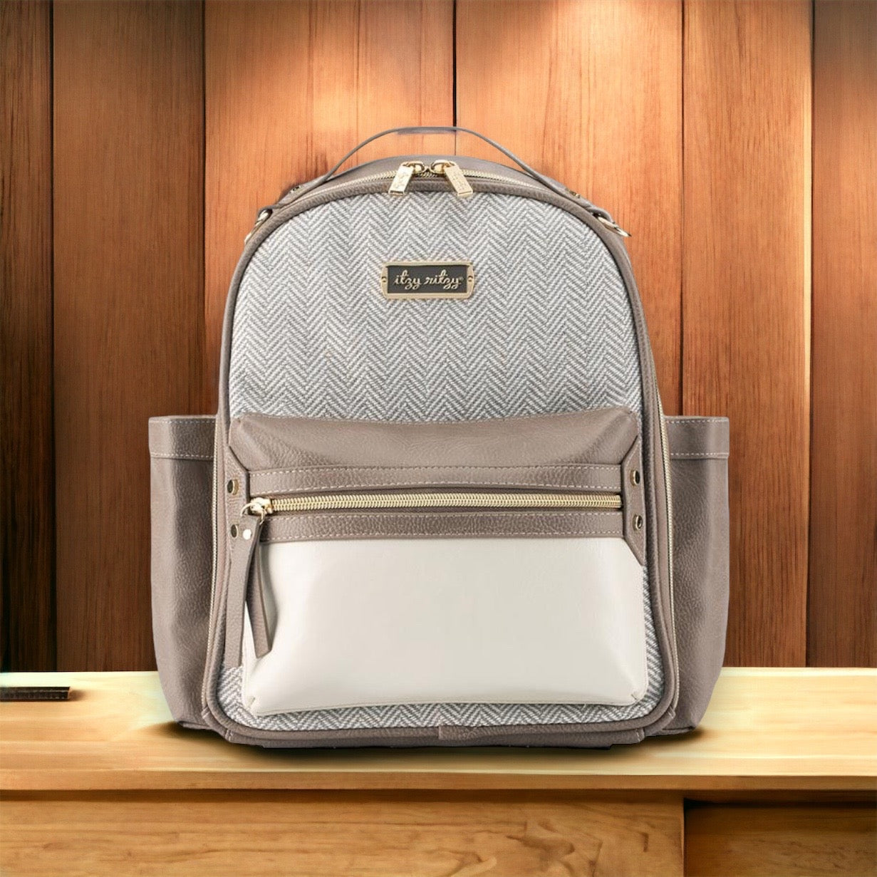 Mini Diaper Bag Backpack (vanilla latte)