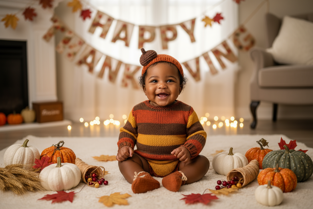 thanksgiving black baby
