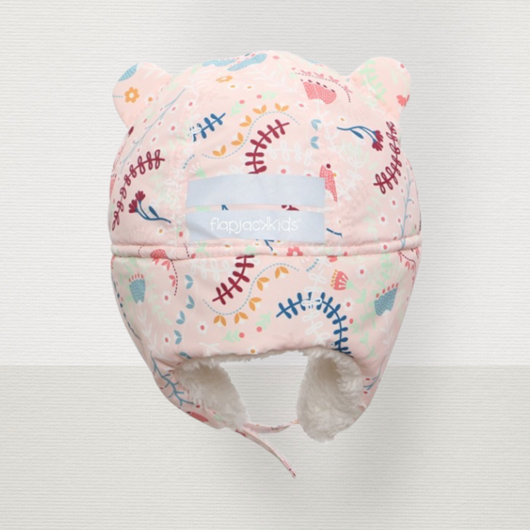 Trapper Hat Pink Floral