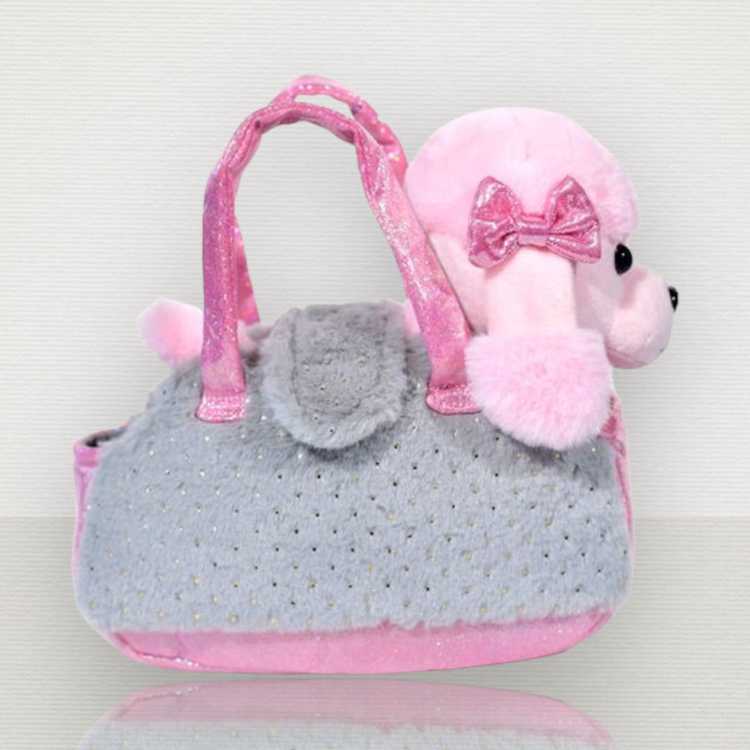 Pet Plushie Poodle with Birth Certificate Set