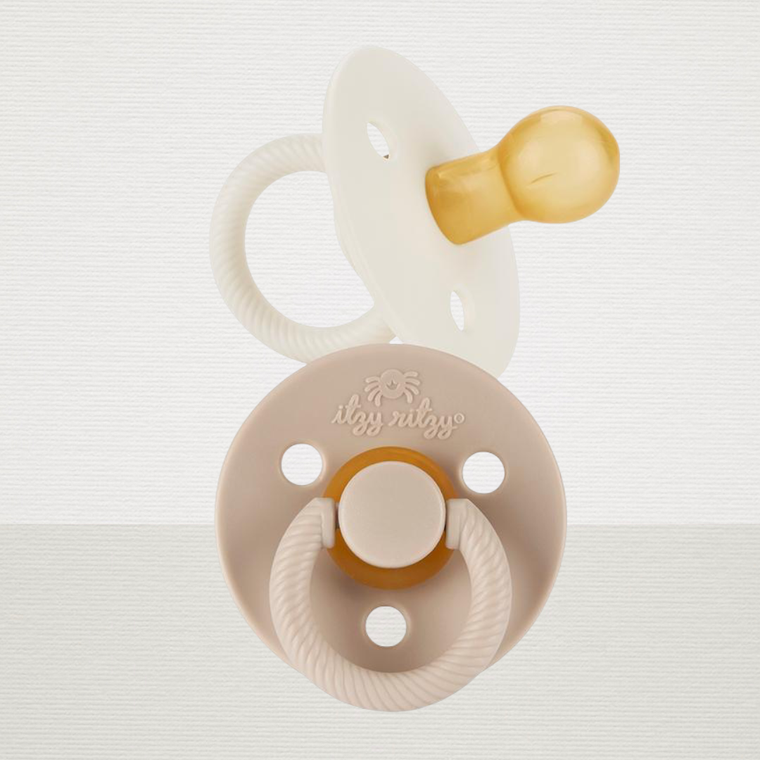 2pk Itzy Soother Natural Rubber Pacifier (neutral)