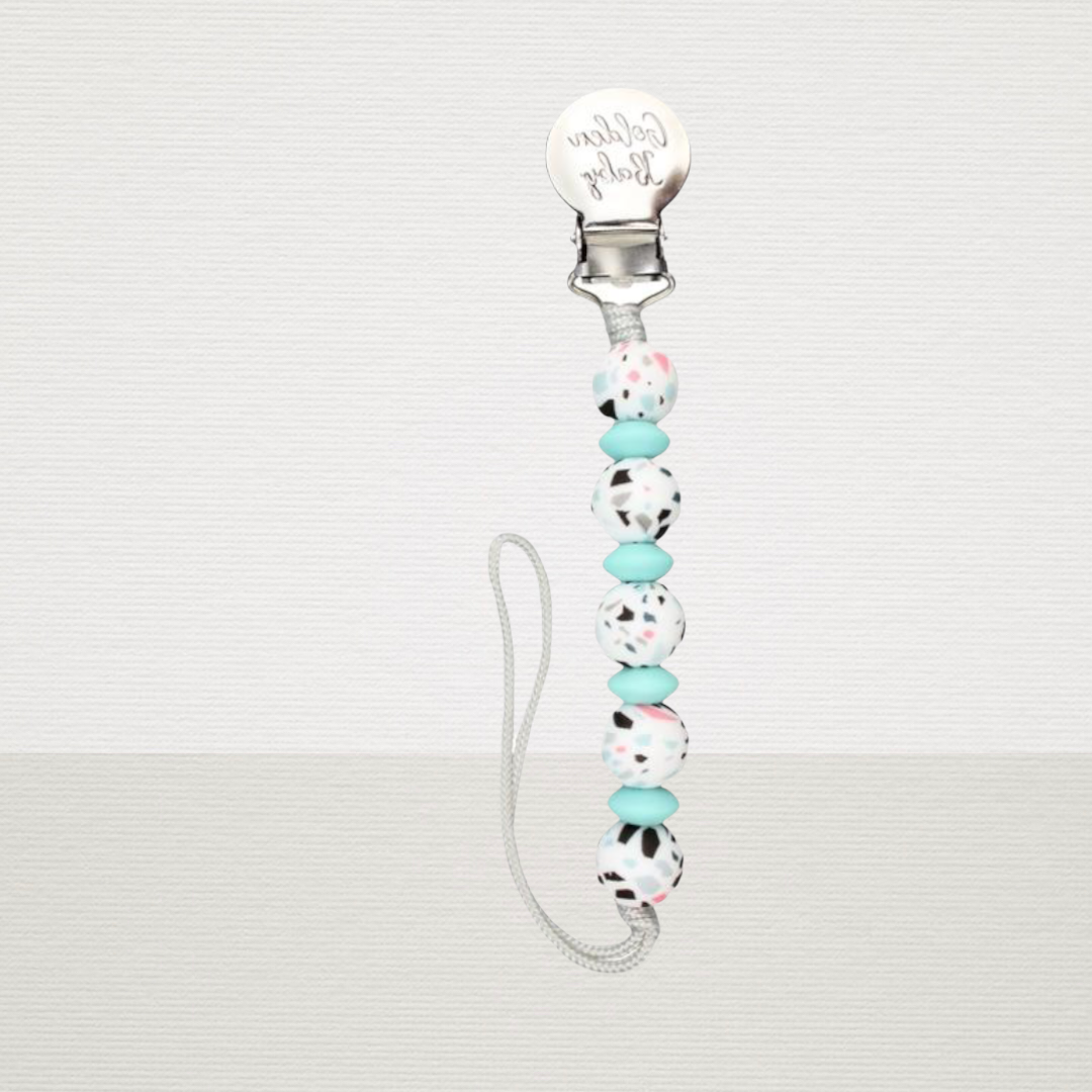 Terrazo Pacifier Clip