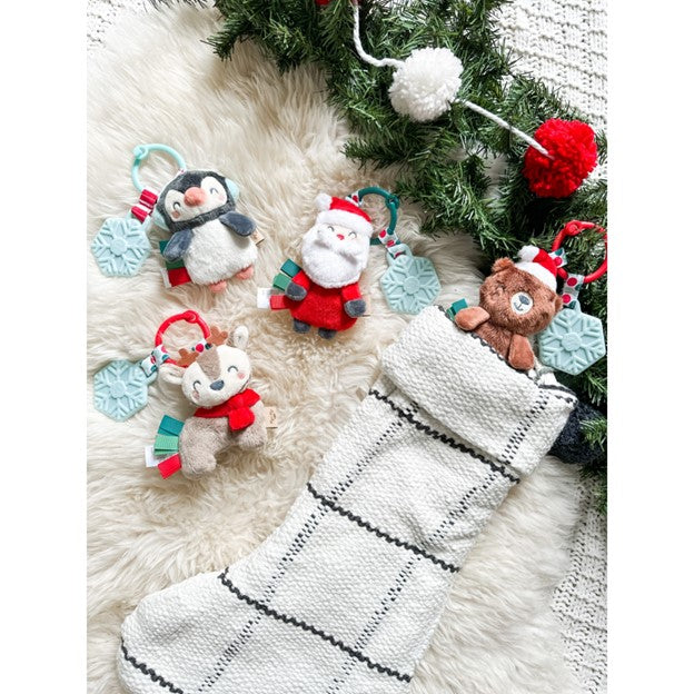 Holiday Bear Itzy Pal Plush Teether