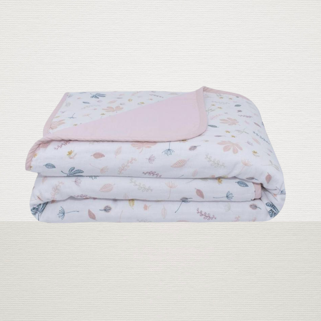 Organic Muslin Blanket (botanical)