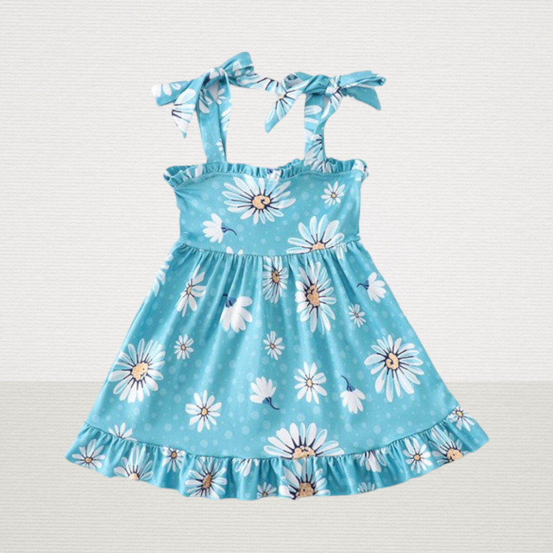Daisy Shoulder Tie Dress