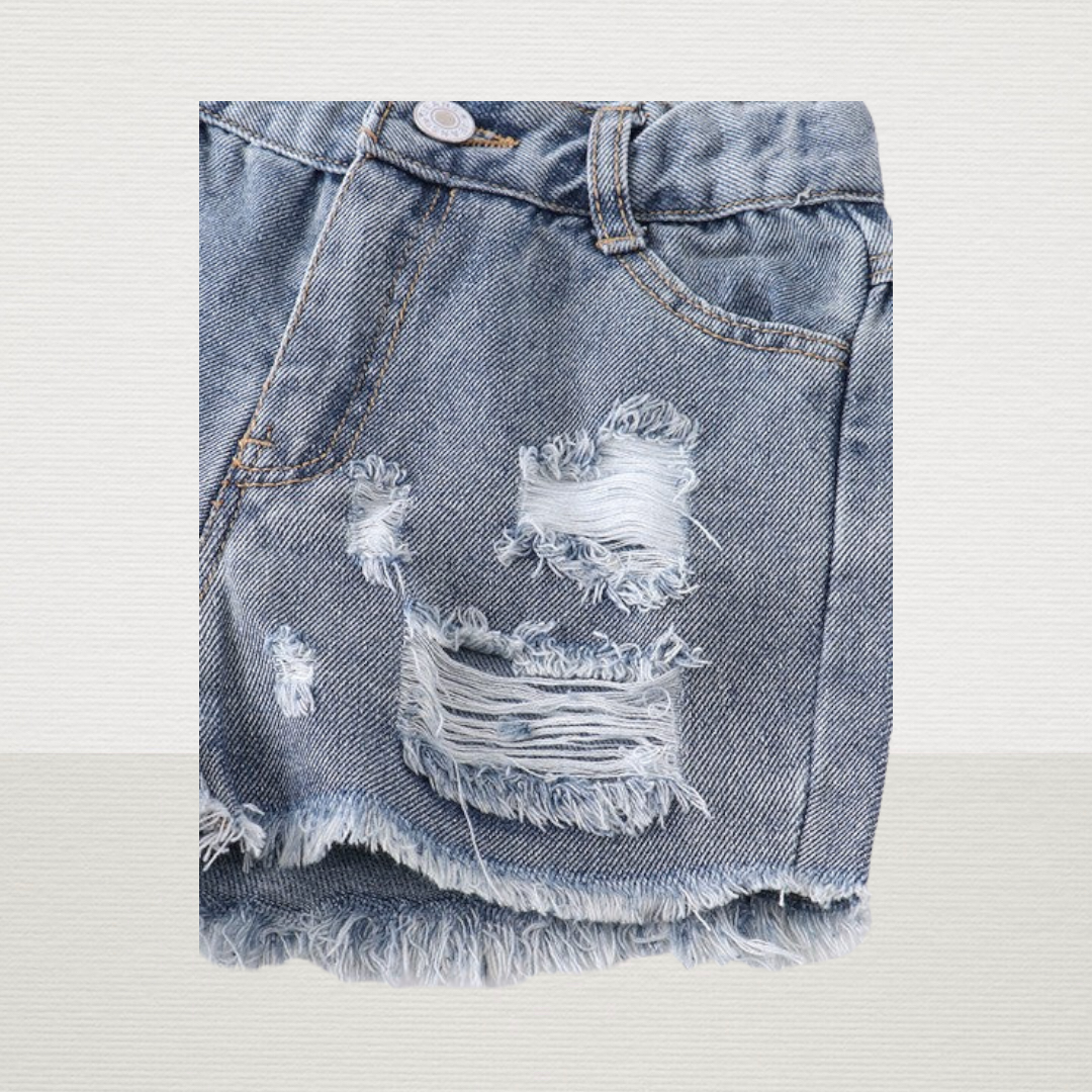 Daisy Denim Short Set