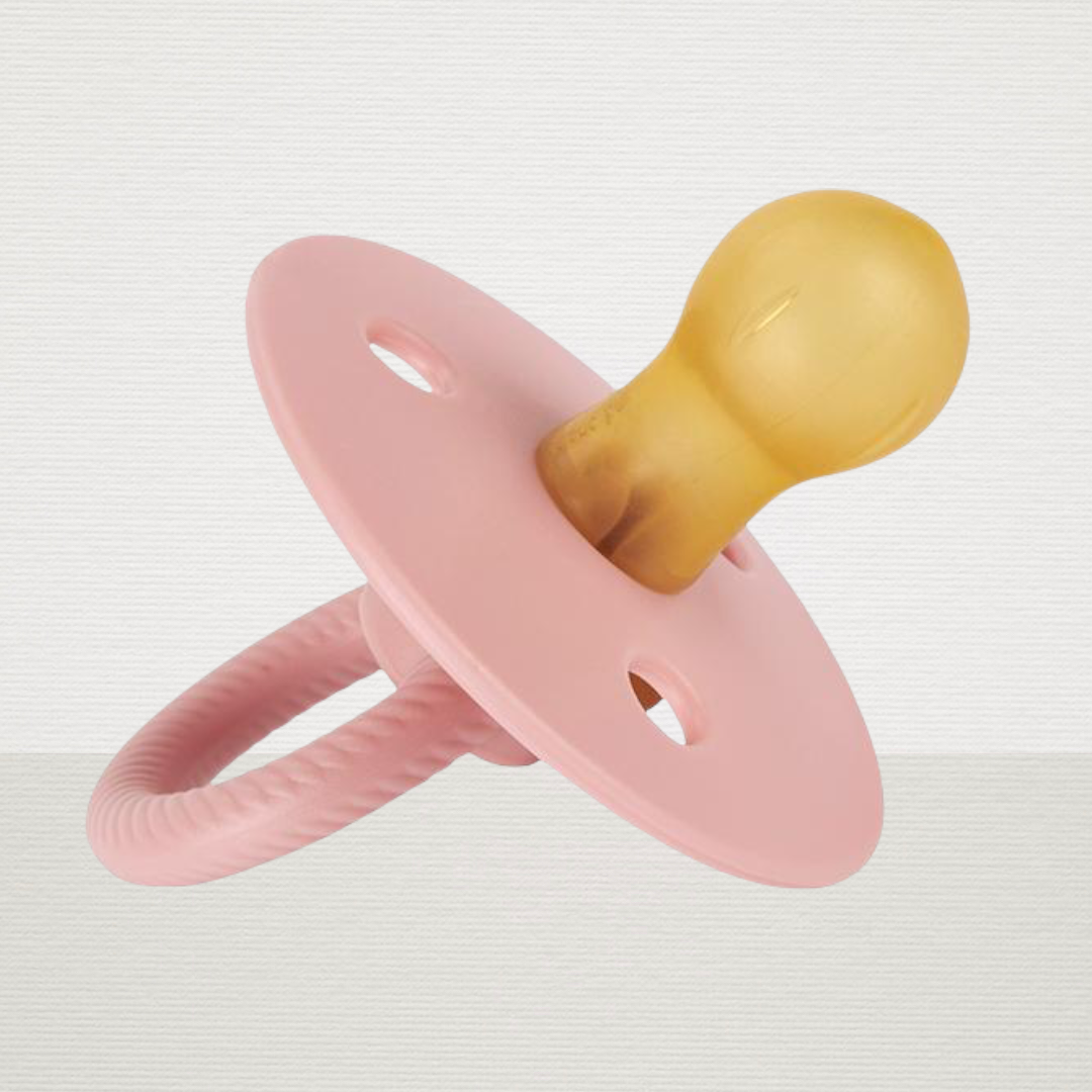 2pk Ityz Soother Natural Rubber Pacifier (pink)