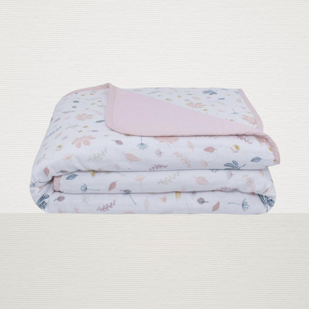 Organic Muslin Blanket (botanical)