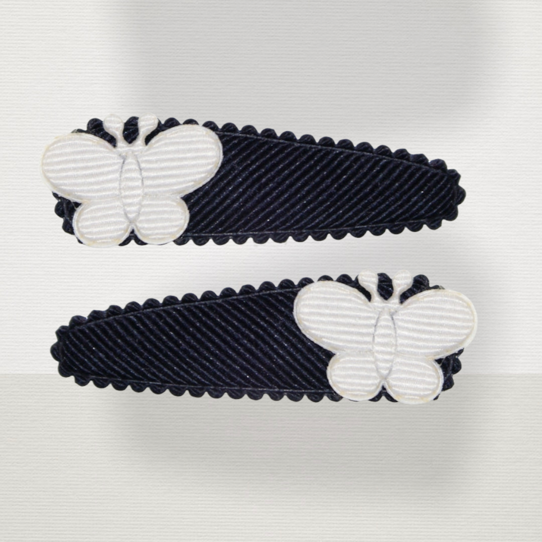 Grosgrain Butterfly Hair Snaps