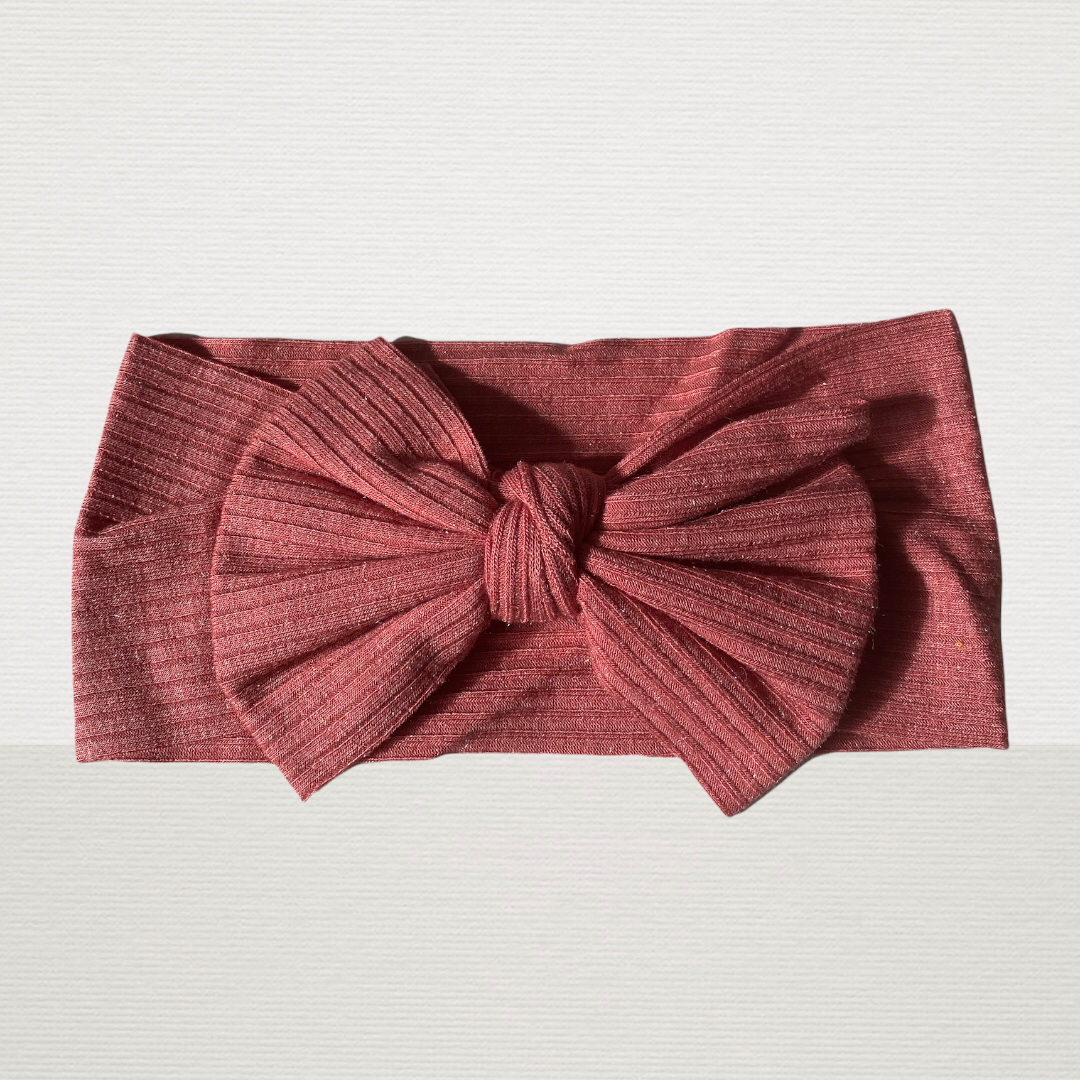 Ribbed Bow Headbands