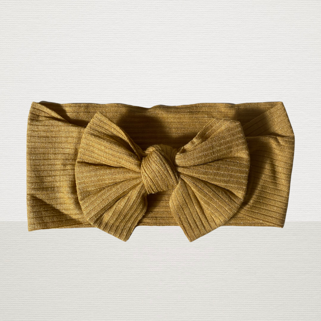 Ribbed Bow Headbands