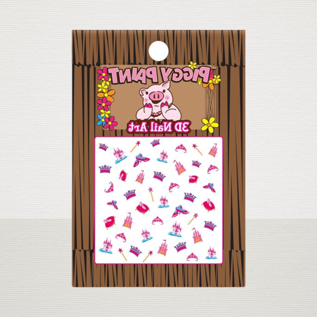 Piggy Paint Princess Nail Art Decals