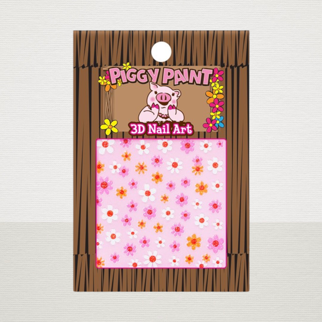 Piggy Paint Flower Nail Art Decals