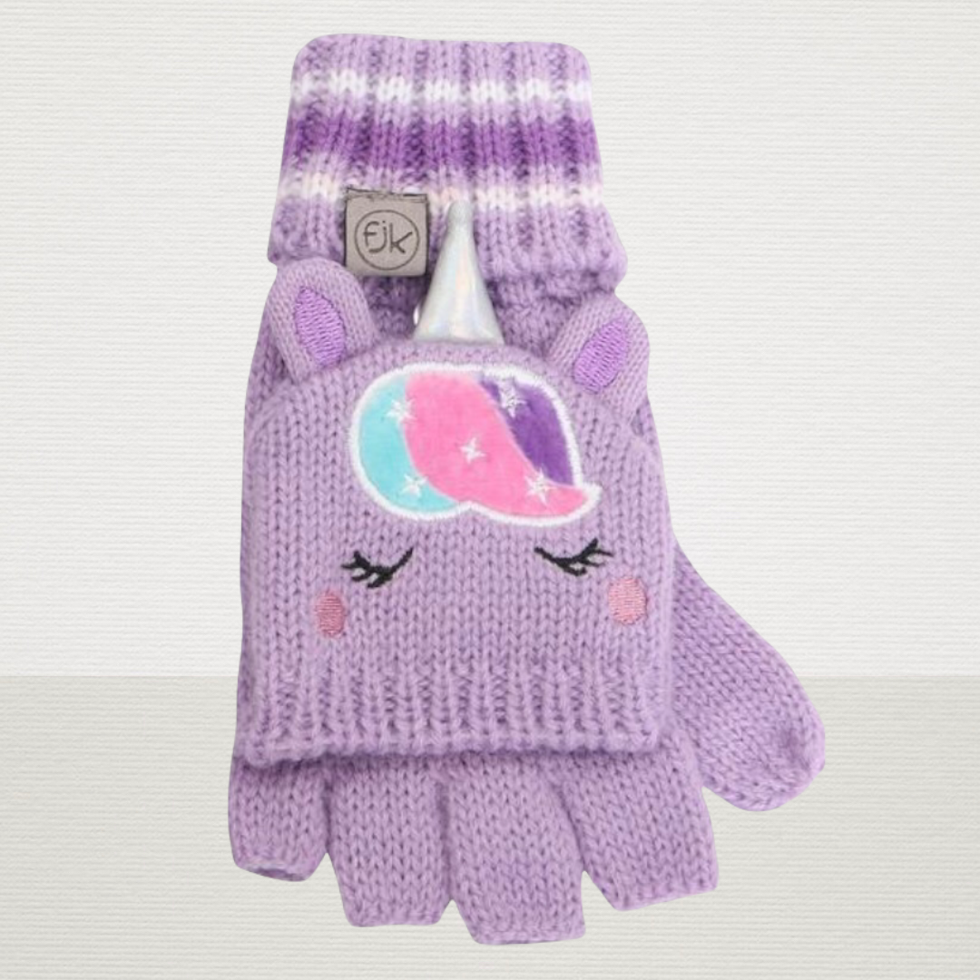 Unicorn Fingerless Gloves w/ Flap