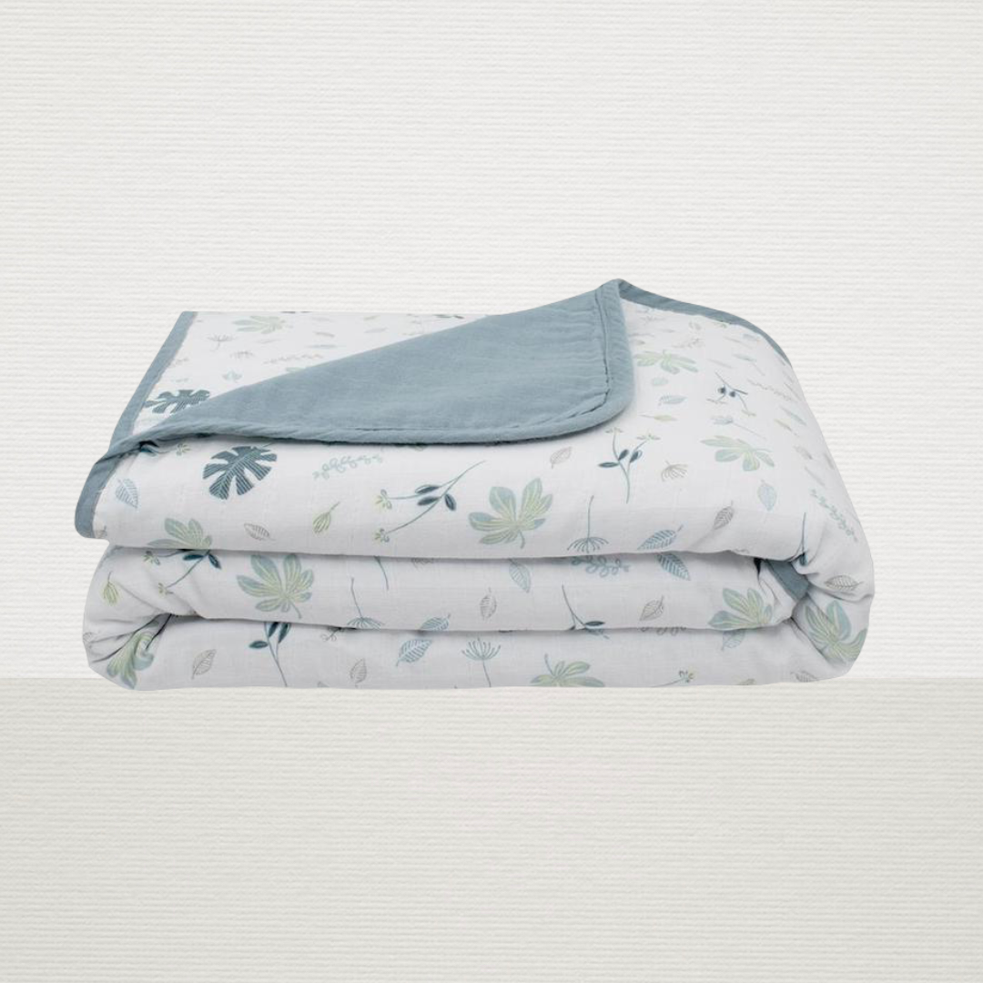 Organic Muslin Blanket (banana leaf)