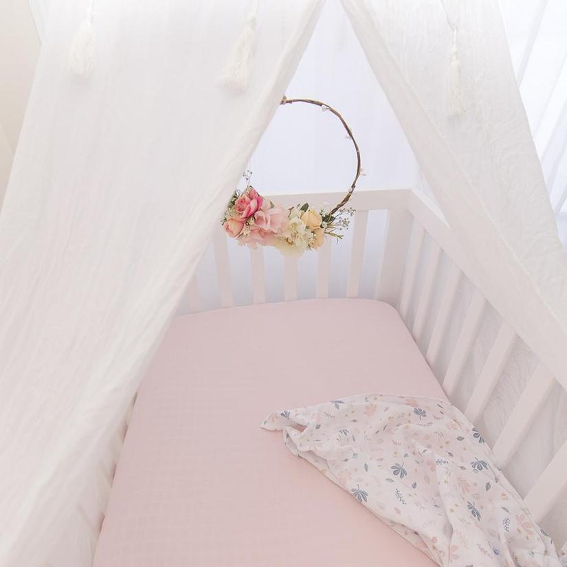Organic Muslin 2pk Crib Fitted Sheets (botanical)